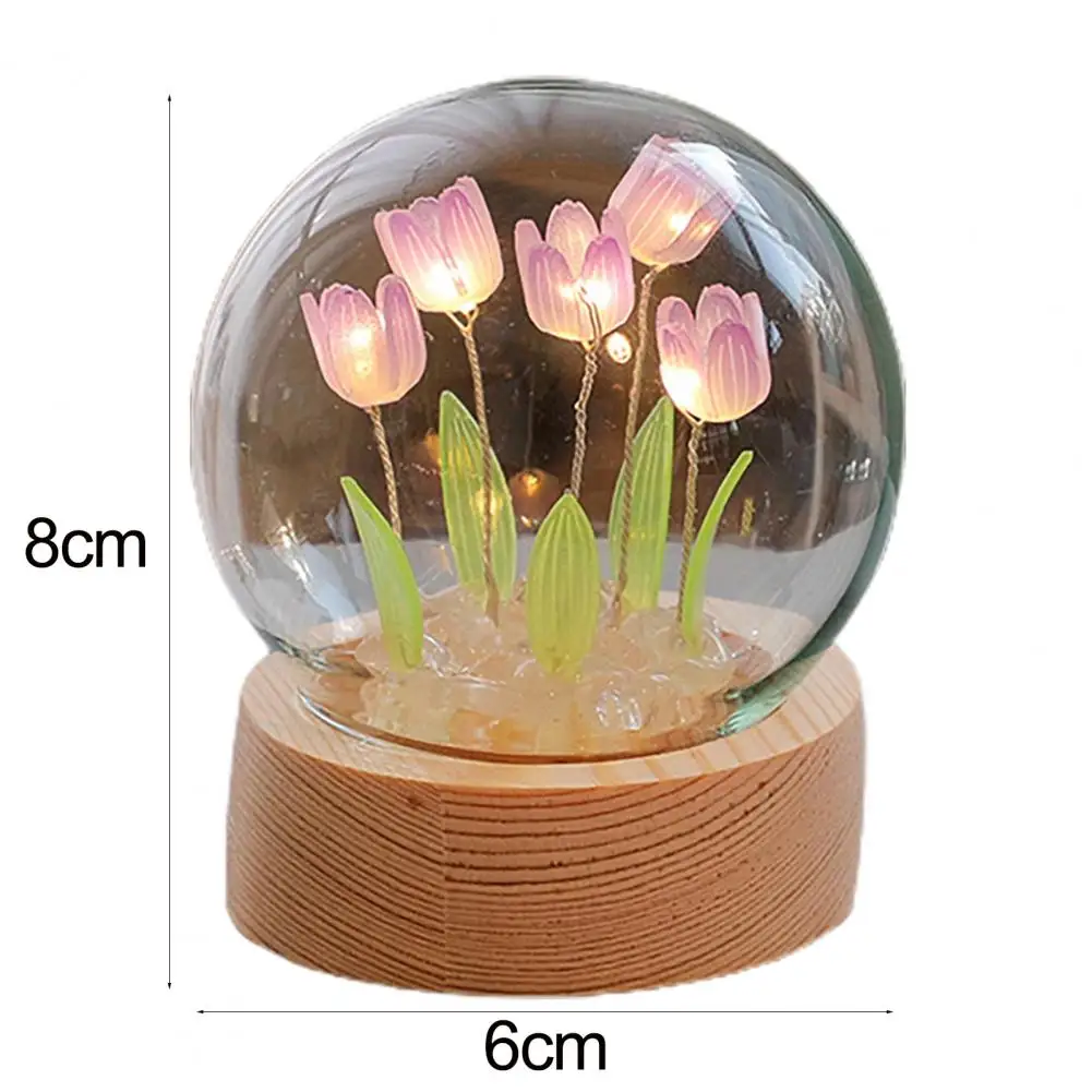 

1 Set Desk Lamp Attractive Delicate Soft Lighting Party Accessories Tulip Night Light Tulip Night Light