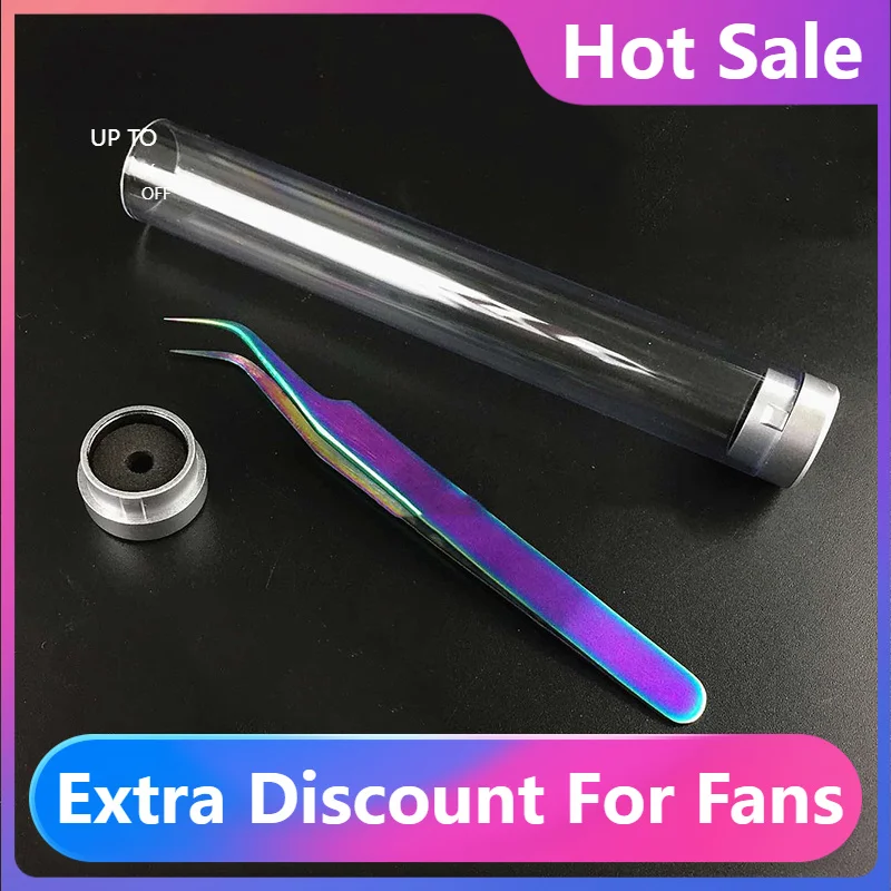 

2022, лидер продаж, сверхтвердый Антистатический пинцет для бровей из нержавеющей стали, пинцет для ресниц, красочные пинцеты для ресниц, инст...