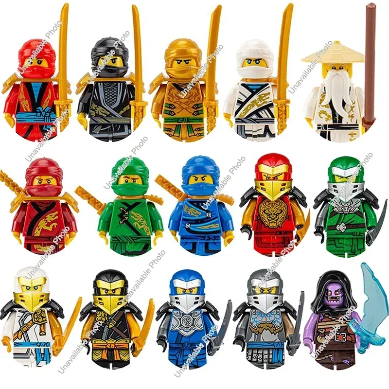 Горячие игрушки Фигурки ниндзя Garmadon Jay Zane Kai Nya Lloyd Samukai Cole Harumi Ultra Violet Pyro Snake Morro Building Blocks Детская игрушка (art.: 3920cd95f6f57) - 3920cd95f6f57
