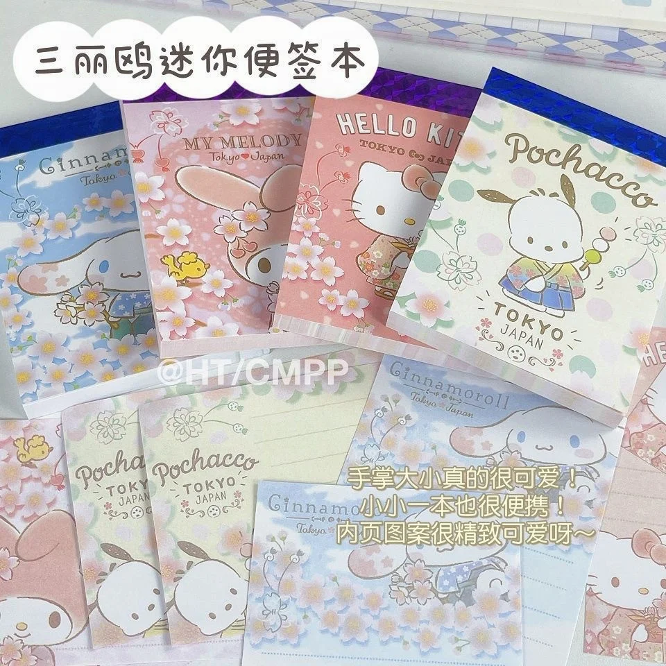 

Kawaii Sanrio HelloKitty Mymelody мультяшный блокнот, милая портативная книга, украшение для руководства, стильные аниме аксессуары
