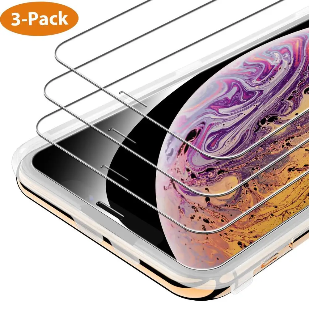 

Защитное стекло, закаленное стекло для iPhone X XR 12 11 13 Pro XS Max 6S 7 8 Plus 12mini SE2, 3 шт.