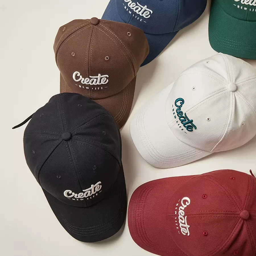 Ретро-Кепка с вышивкой в виде трех элементов Женская Бейсболка гонконгском стиле