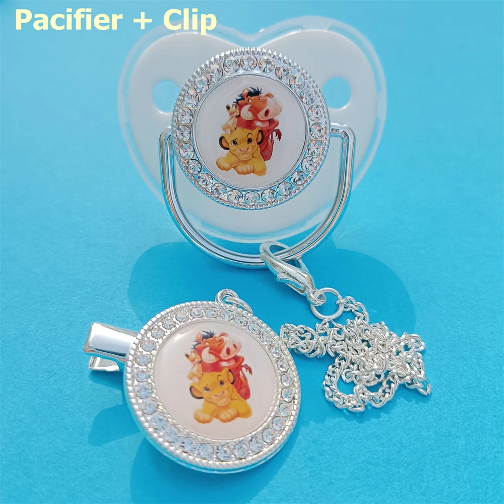

Disney New White Pacifier Fashion Silicone Baby Pacifier BPA Free Silicone Baby Teeth Silver Shiny Newborn Dummy Pacifier Chupet