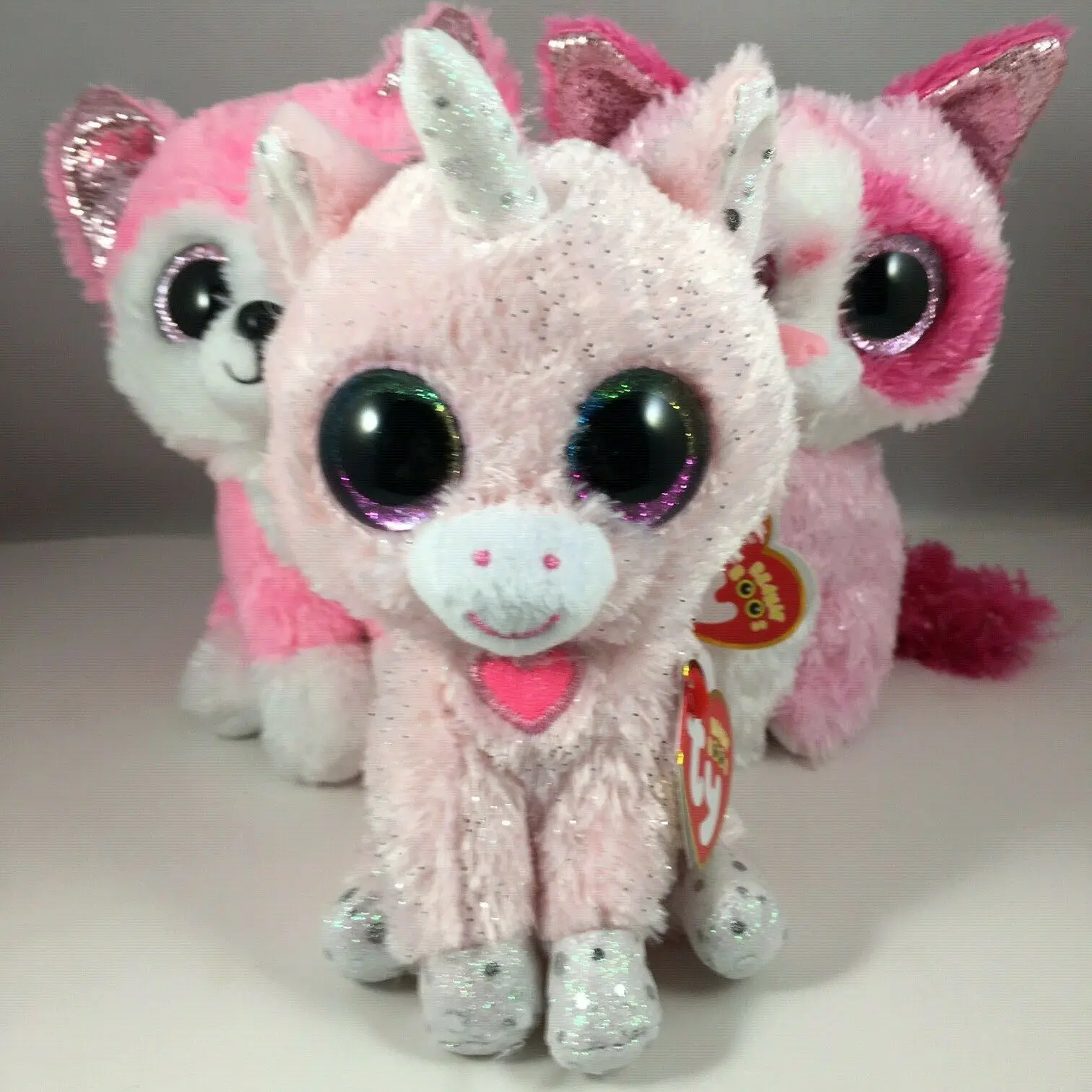 3 шт. 2022 Новинка TY Beanie Boos большие глаза лиса собака Единорог День Святого Валентина милые плюшевые мягкие игрушки-животные Детская кукла подарок на день рождения (art.: 3920bb2f5d221) - 3920bb2f5d221