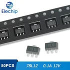 50 шт.лот 78L12 SOT-89 регулятор напряжения 0,1 а 12 В транзисторы