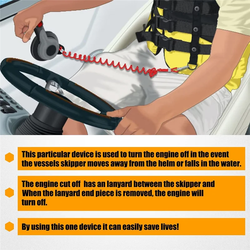 Защитный выключатель и ремешок для OMC Johnson Evinrude Sierra замена 585134 432230 MP28870