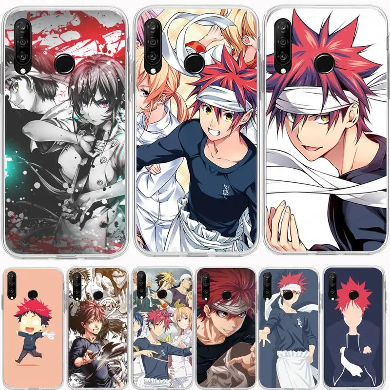 Чехол для телефона Shokugeki No Soma для Huawei P20 P40 Lite P30 Pro P Smart 2019 Nova 3e 6 Se из прозрачного мягкого силикона.