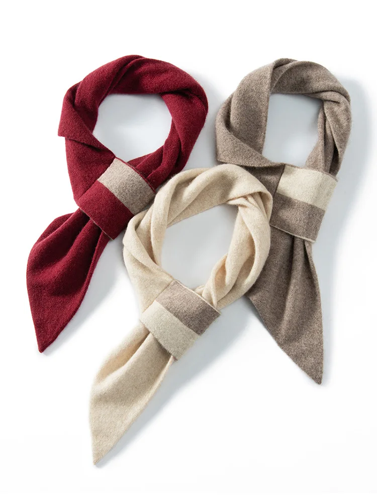 Женский кашемировый шарф с отверстиями