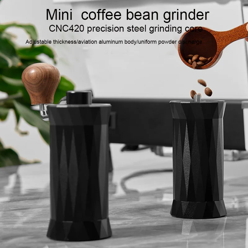

Portable Coffee Grinders Manual Espresso 420 Stainless Steel Mini Coffee Bean Grinder Hands Cafe Maker Accessories Kitchen Tools