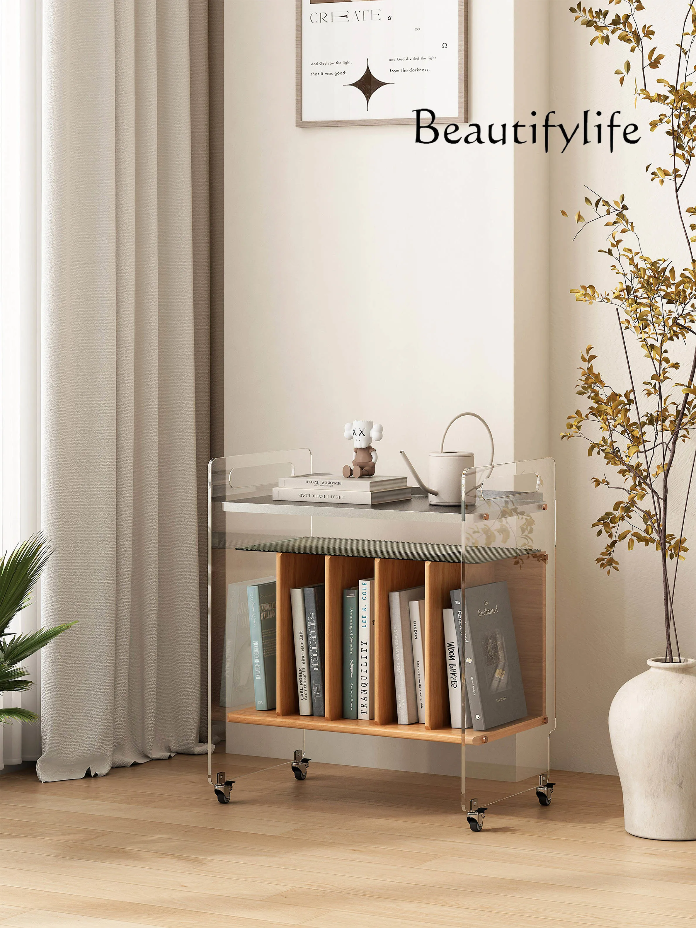 Скандинавский среднедревний стиль Alec домашний минималистичный граммофон