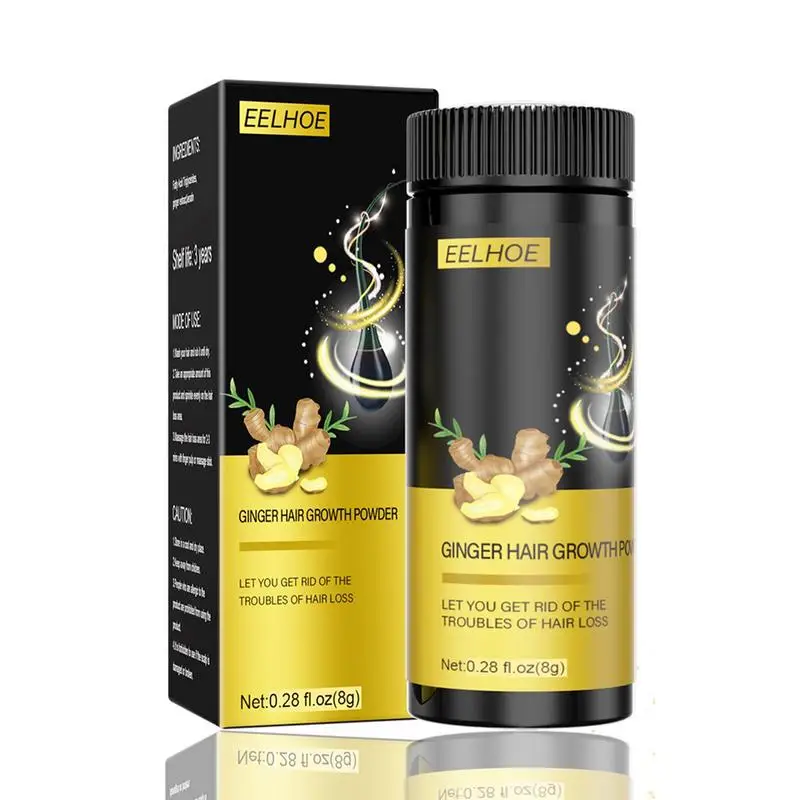 

Имбирная пудра для роста волос, формула быстрого роста волос, против выпадения волос, способствует более густым и сильным волосам, подходит для всех типов волос