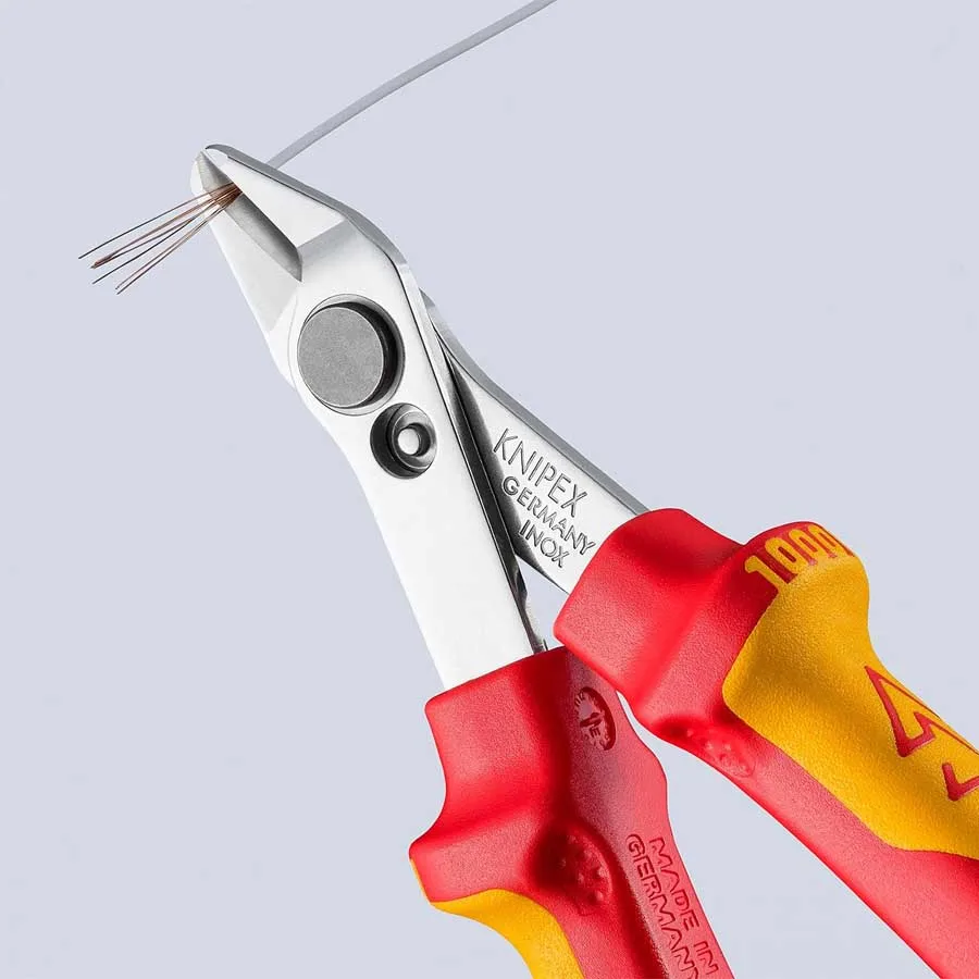 Фото KNIPEX Изолированные электронные супер ножи 1000 В VDE 125 мм Плоскогубцы для электрика 78 06 125 VDE №3