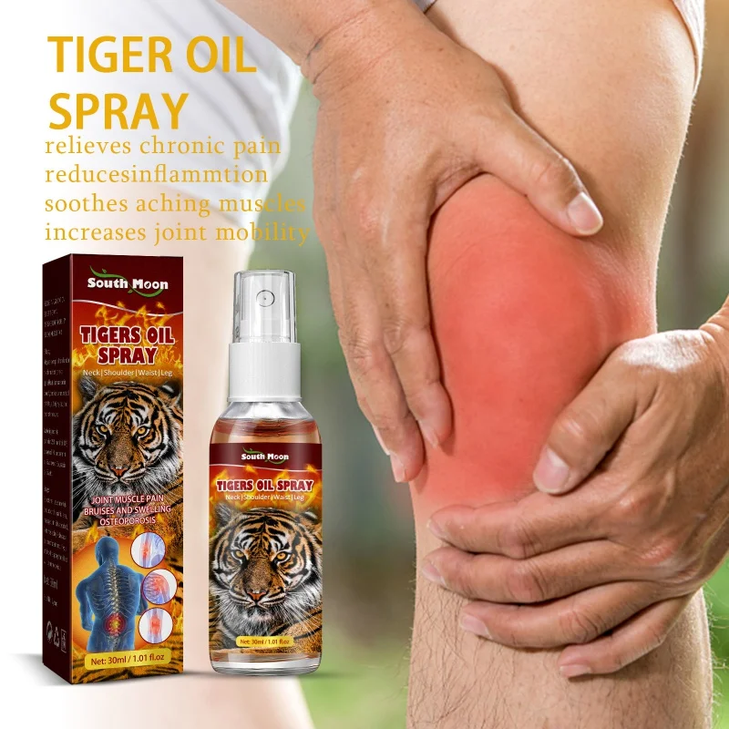 

South Moon Tiger Label Oil Spray Soothing Joint Muscle Pain Activating Collaterals Muscles and Bones Massage Care Spray