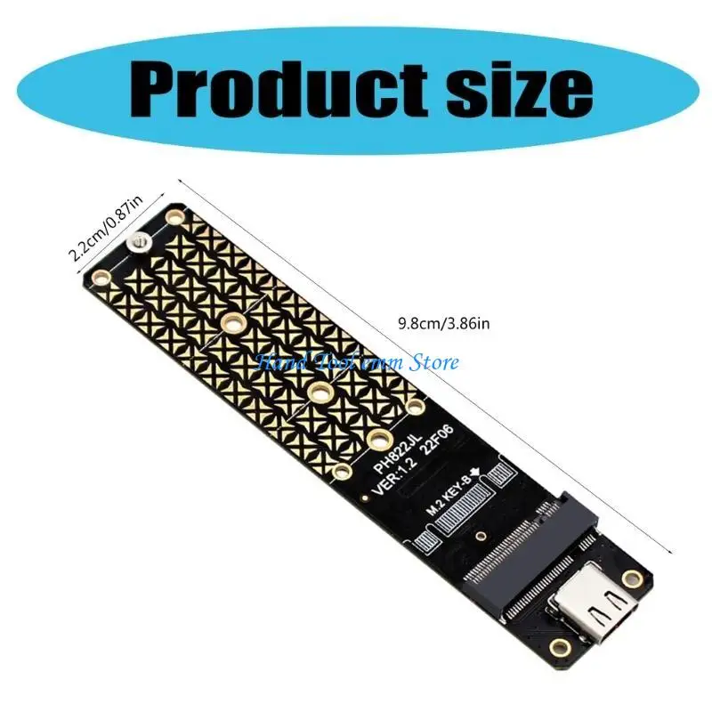 H37F M.2 B SSD-адаптер USB 3.2 Карта расширения JMS580 TYPE C Карта расширения 10 Гбитс для 2230224222602280 (art.: 3920db2f62f62) - 3920db2f62f62