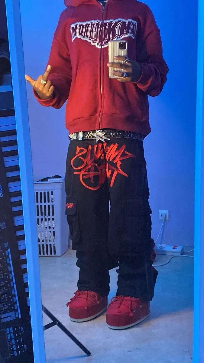 

Брюки-карго женские с завышенной талией, винтажные мешковатые прямые штаны с карманами, модные спортивные в Корейском стиле, Y2k