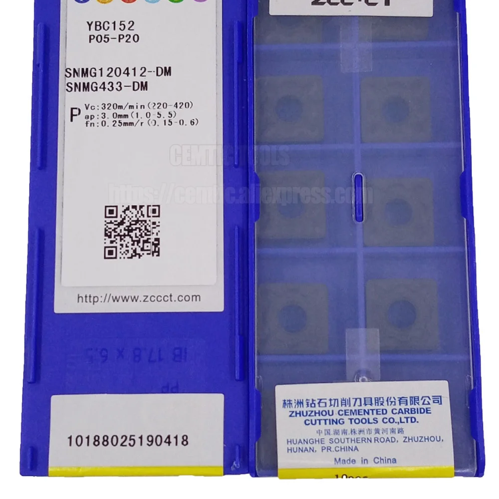 

ZCC YBC252 SNMG120412-DM YBC251 YBM251 YBC152 карбидные Токарные вставки с ЧПУ