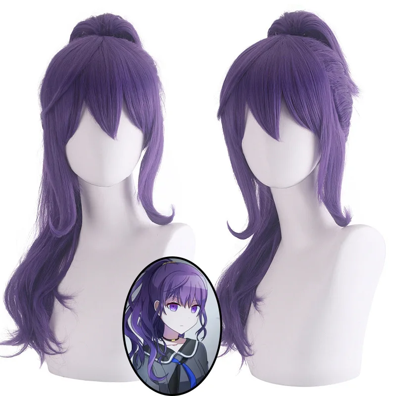 

Project Sekai Colorful Stage Asahina Mafuyu Cosplay Wig Ponytail Purple Wig For Girl Idol Cosplay Anime Disguise Heat Resistant