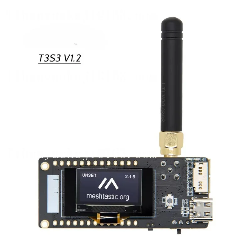 Фото Модуль беспроводной связи T3S3 V1.2 ESP32-S3 LoRa 868/915 МГц 2.4G WiFi Bluetooth с дисплеем на органических светодиодах 0.96 дюйма №1