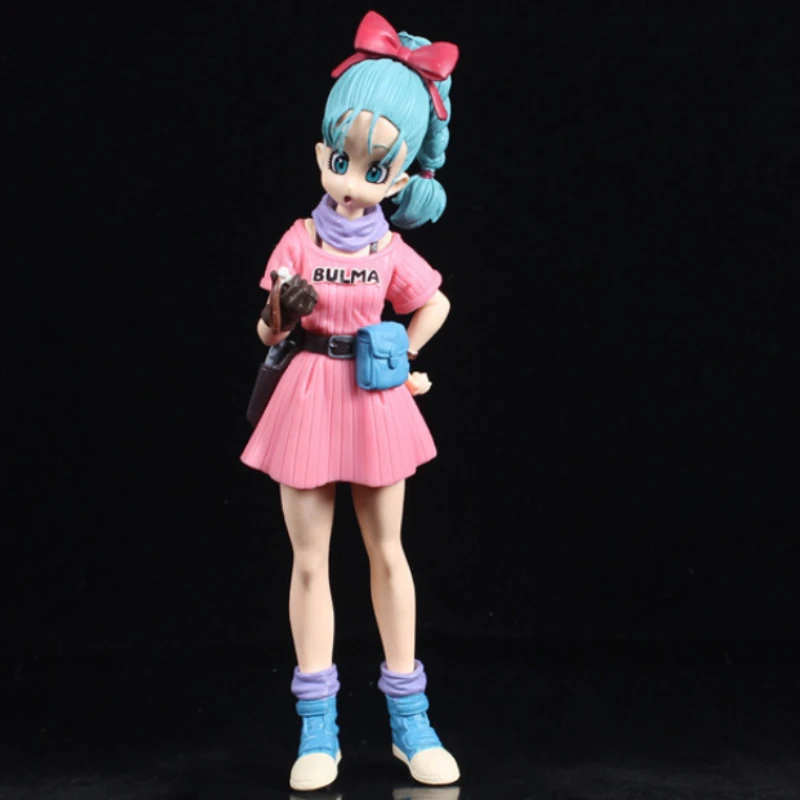 

18CM PVC Dragon Ball Anime Budo Club No. 90 Bulma Girlhood Bulma Son Goku Vegeta Figure Boxed Decoration Action Figure