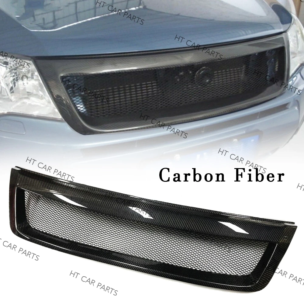 Черная решетка для переднего бампера из углеродного волокна Subaru Forester 2009-2013 2009 2010
