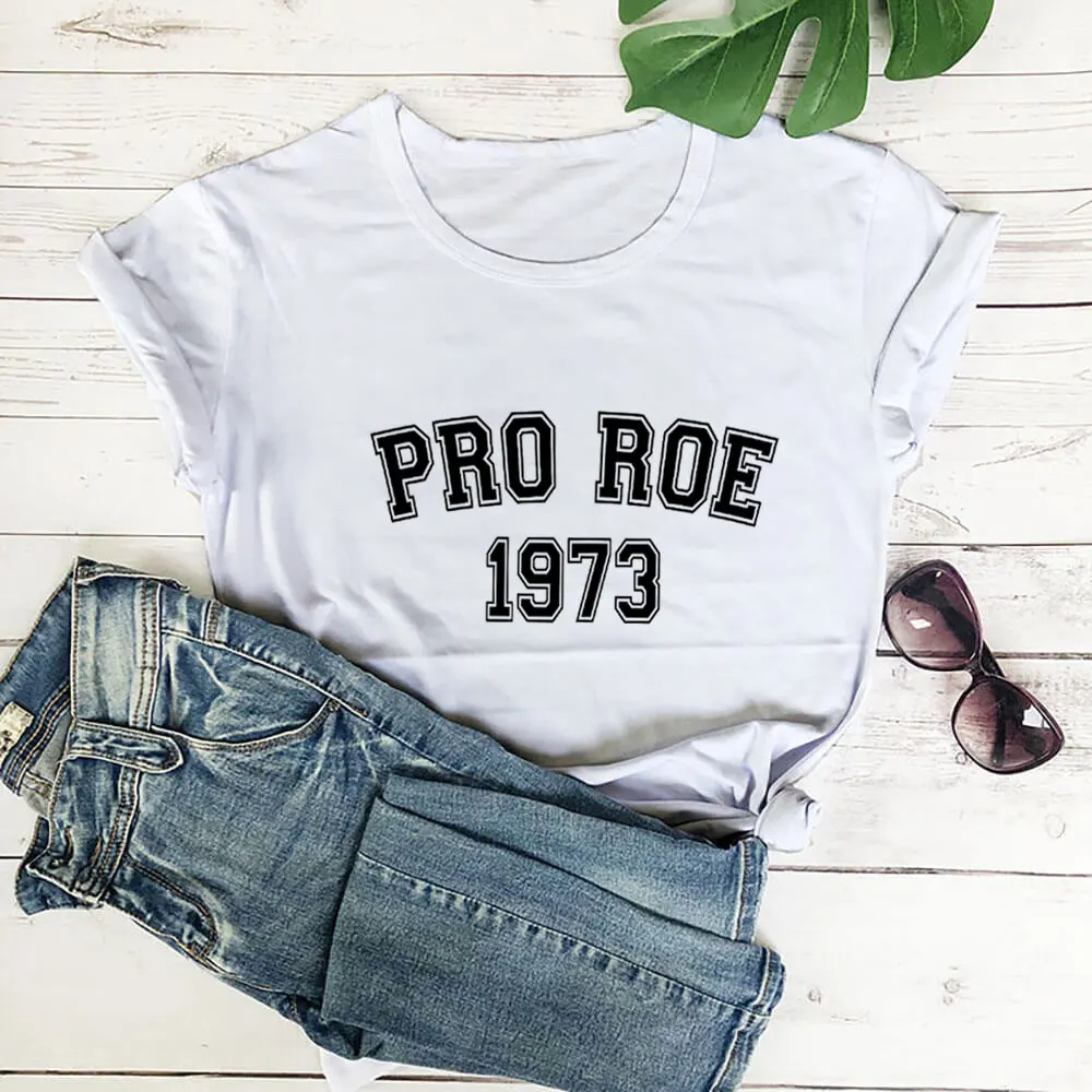 Фото Рубашка Pro Choice My Body My Choice, рубашка 100%, Женская забавная Летняя Повседневная рубашка с коротким рукавом, футболка-активист №4