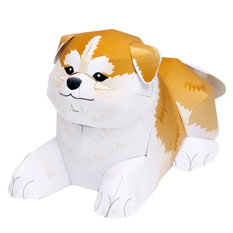 Фото Akita Shiba Inu складной ручной работы оригами искусство мини милая 3D бумажная модель с животными DIY дети взрослые ремесленные игрушки QD-056 №1