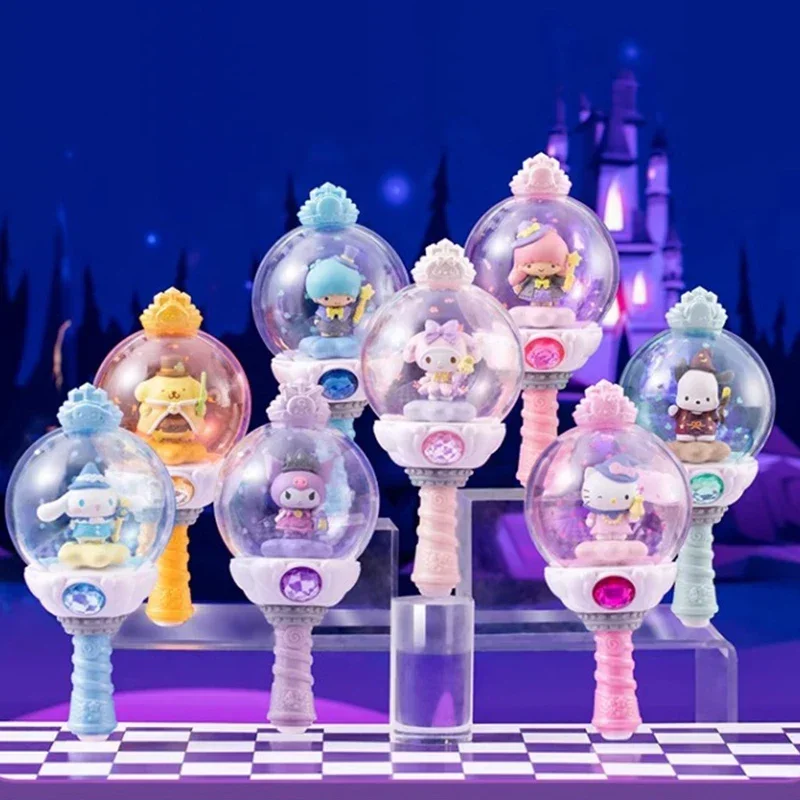 8 шт. новая глухая коробка Sanrio Hello Kitty Kuromi Kawaii Fairy Stick серии второго поколения