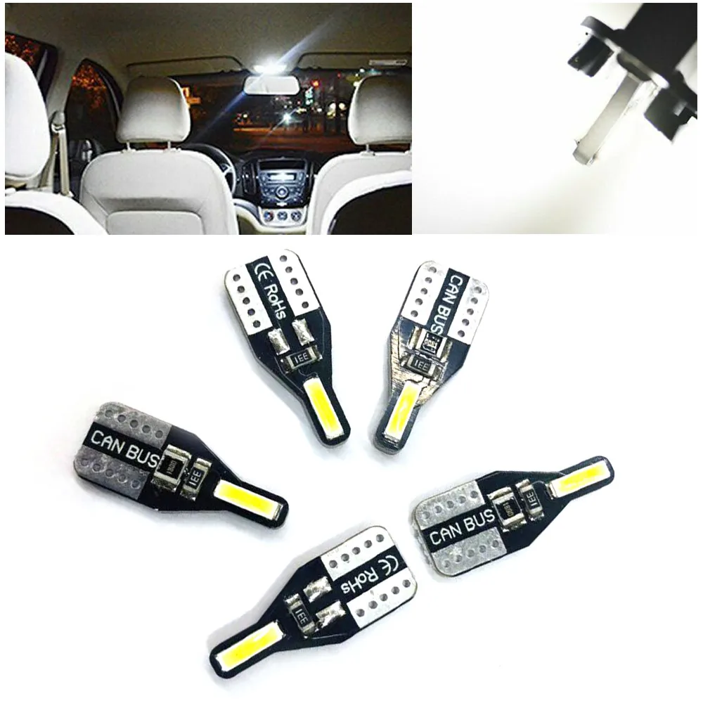 

10pcs Car Turn Signal Light 194 147 152 158 159 161 168 175 184 192 193 259 12V 6000k Xenon White Car Side Marker Lights