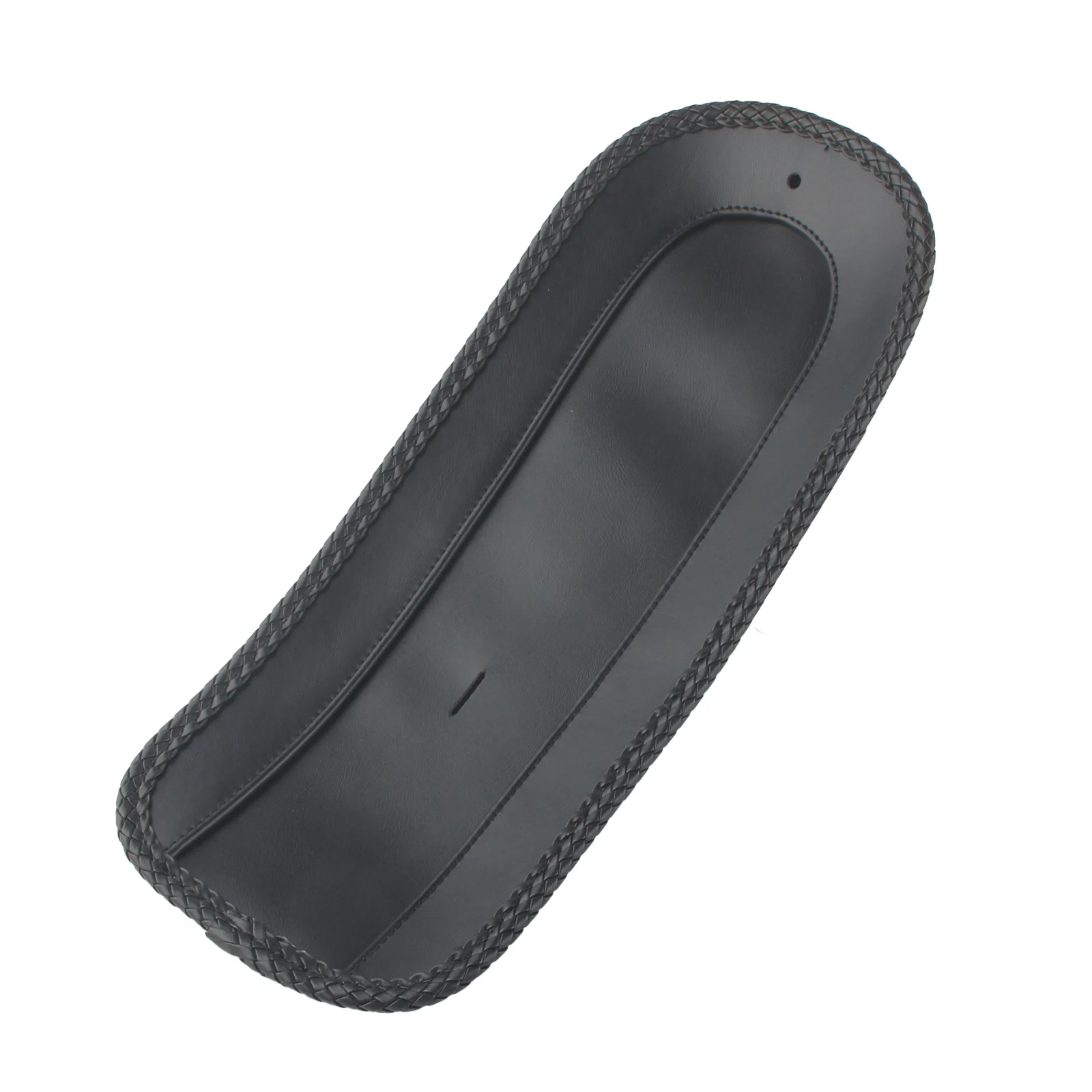 Черный мотоциклетный кожаный нагрудник на заднее крыло соло-сиденье подходит