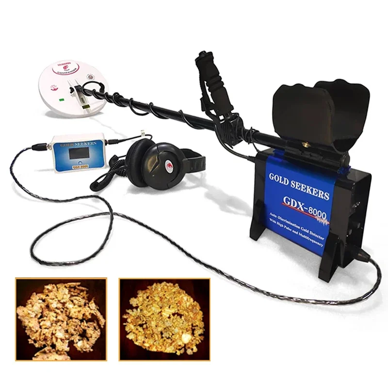 Оригинальный катушечный детектор металла новейшее обновление GDX8000 поиск золотых