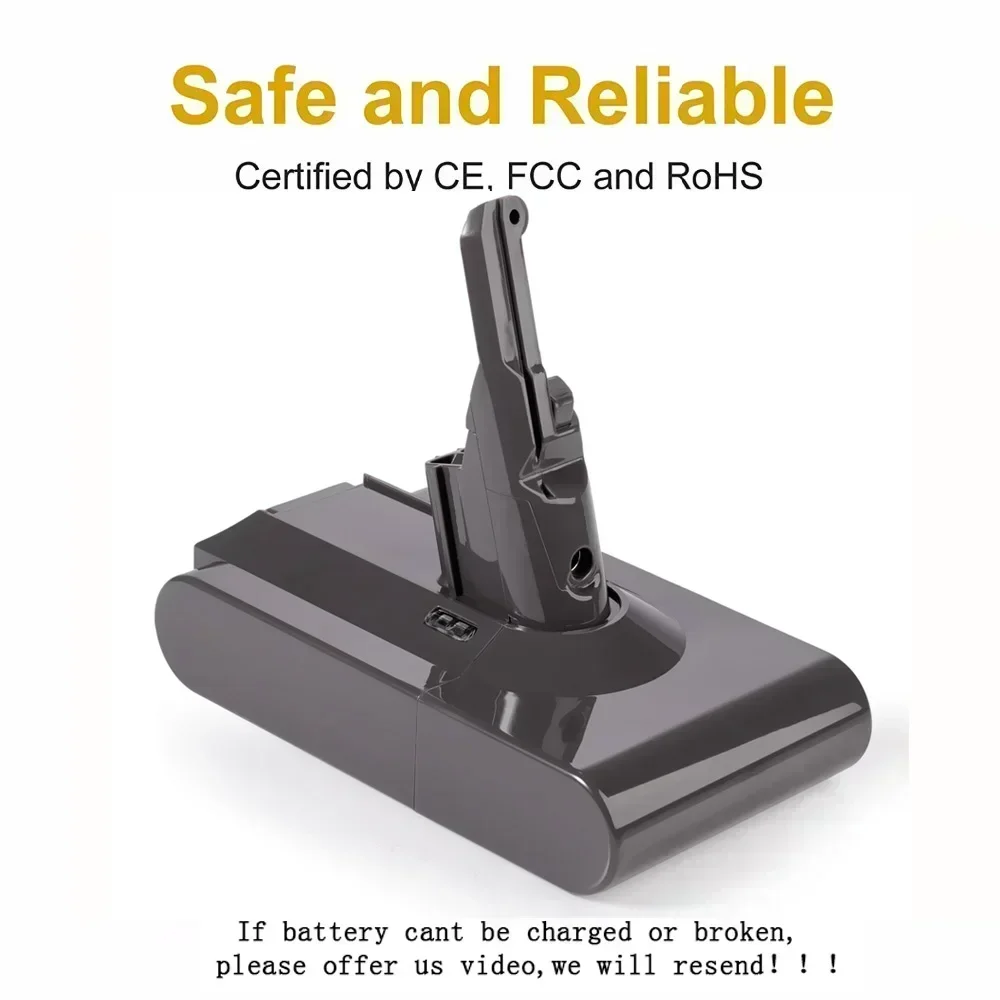 Литий-ионный аккумулятор для пылесоса Dyson V8 12800 мАч 21 6 в