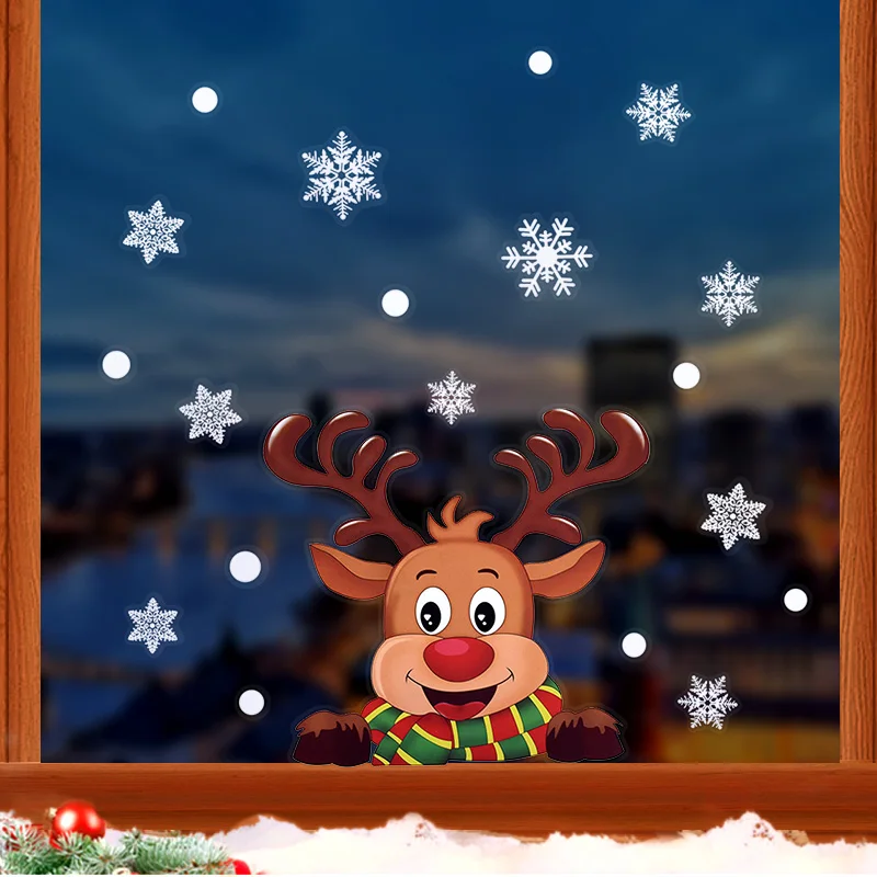 

Рождественские наклейки для дома Xunyihappy