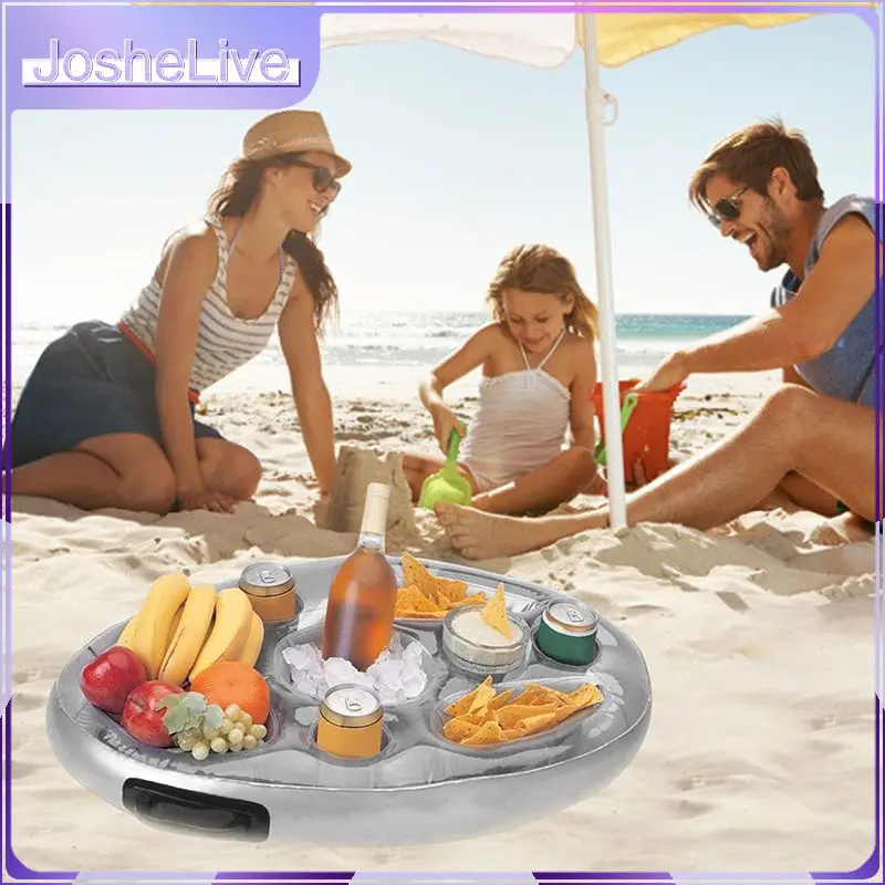 

Swimming Beverage Bar Coasters Summer Party Bucket Swimming Pool Bath Toys Cup Holder Inflatable Pool Float Beer Drinking Cool