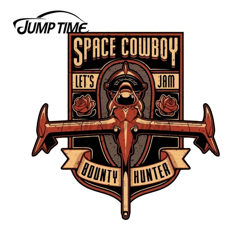 

Jumptime Cowboy Bebop Shield Edit Trunk Windshield Personality Car Stickers Waterproof Anime Motorcycle Cartoon Decal