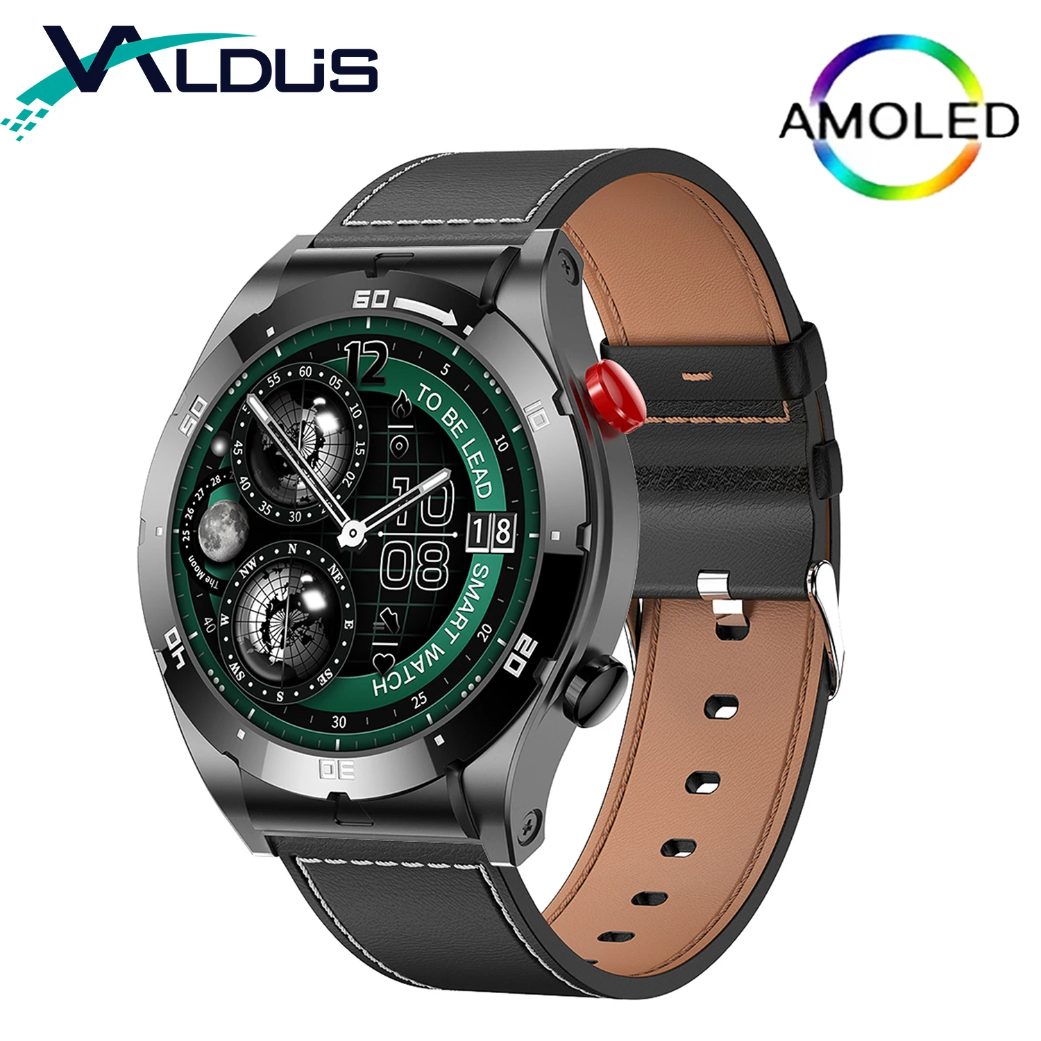 

EX102 Smart Watch 1.43-Inch AMOLED Screen GPS Sports Bluetooth Call Voice Assistant Healthy Monitoring for Huawei Smartwatch Men