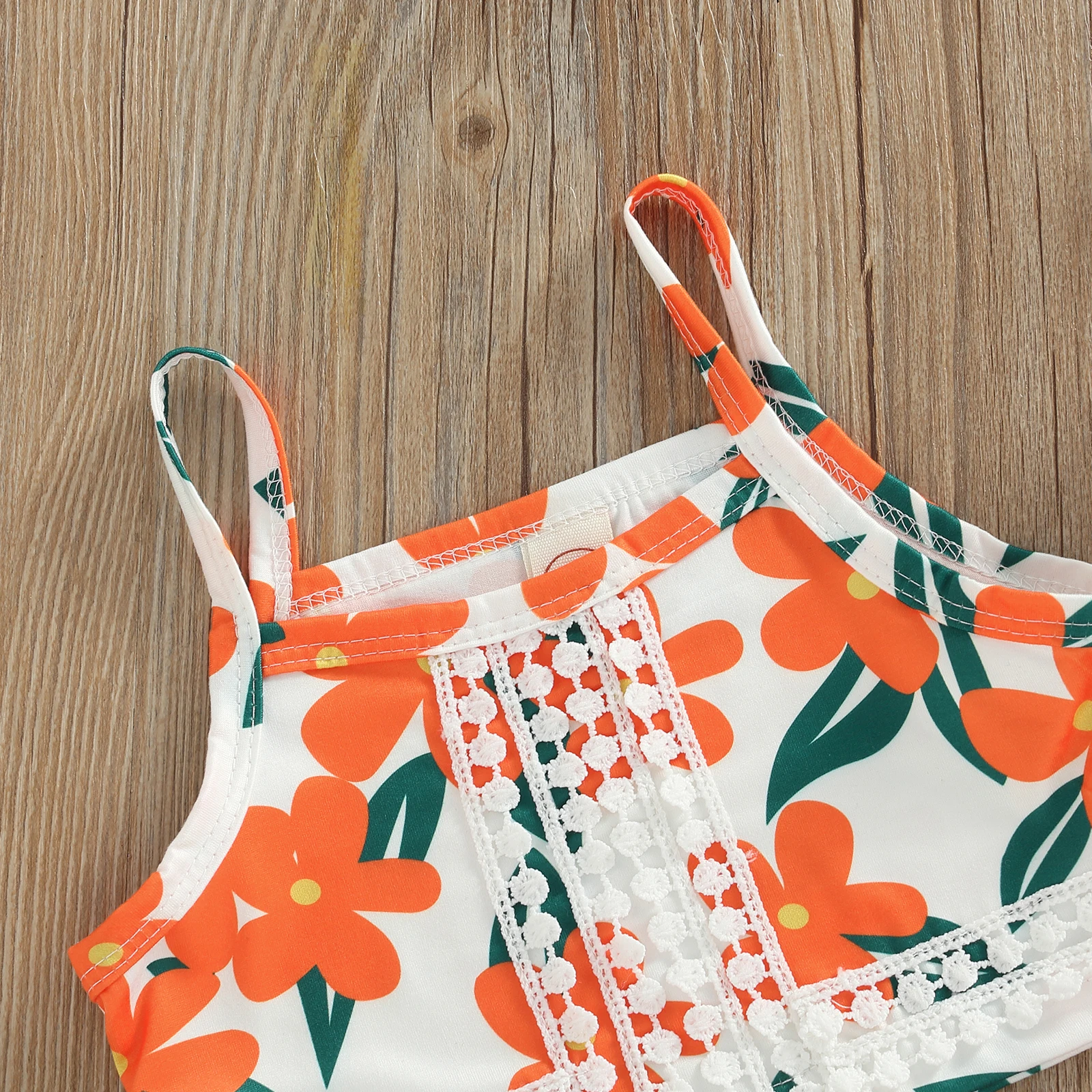 Комплект из 2 предметов с юбкой для младенцев Лоскутная кофта на бретельках