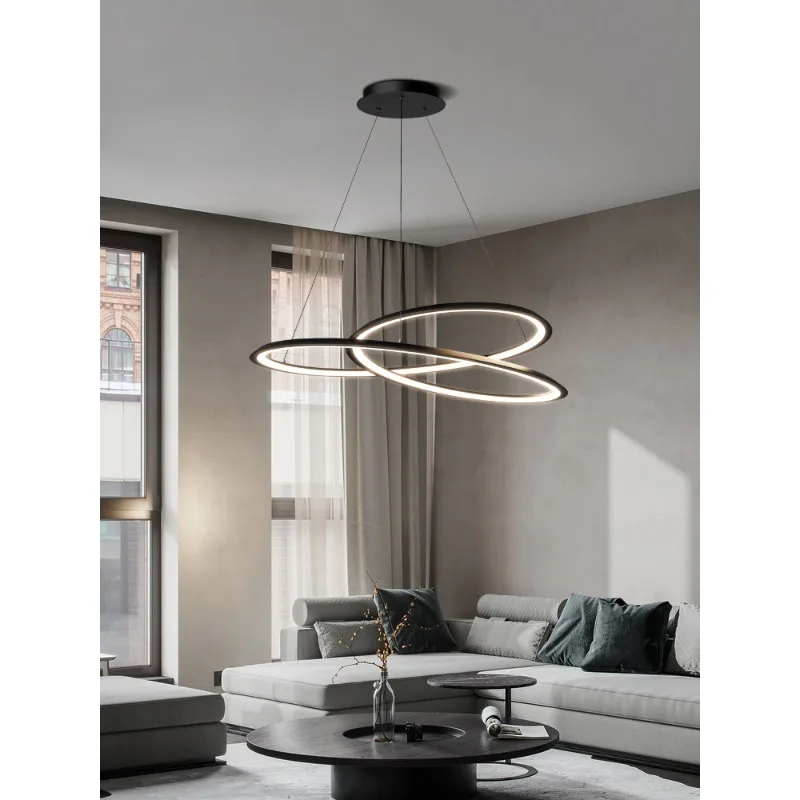 

Светодиодная художественная люстра, Подвесная лампа, украшение для гостиной, простая современная атмосфера, креативная лестница, торговый центр, Скандинавская модель