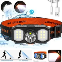 portable mini xpecob led headlamp usb rechargeable camping head lamp adjustable head torch fishing hunting headlight torch