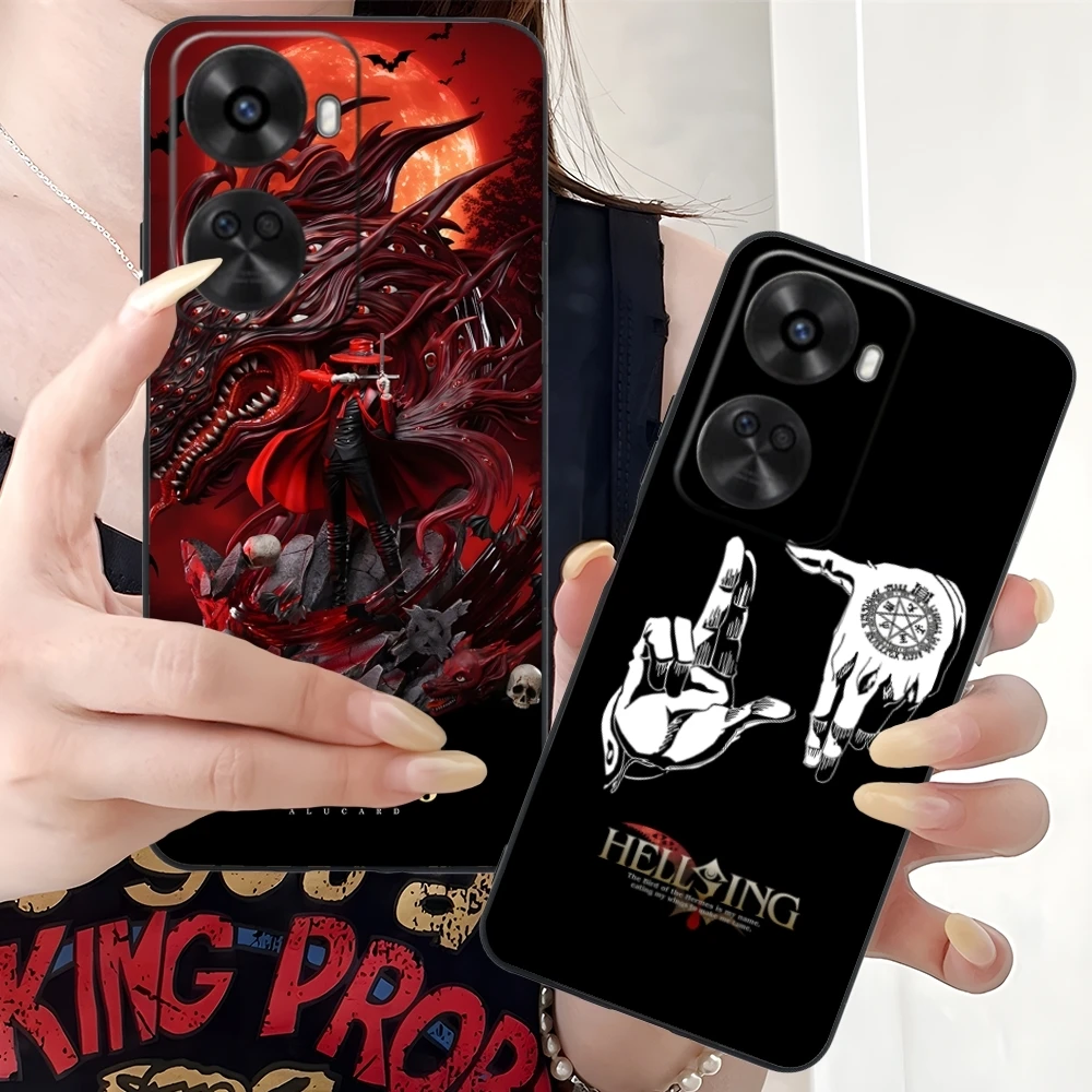 Mobile Alucard Hellsing Smart Cell Phone Case for Huawei Nova 12 11 10 9 8 7 Pro SE 5G Black Soft Cover Shell