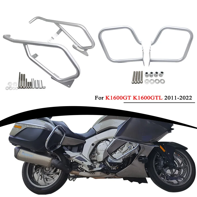 For Bmw K1600gt K1600gtl Highway Crash Protection Bar Engine Guard Side Box Protective Frame