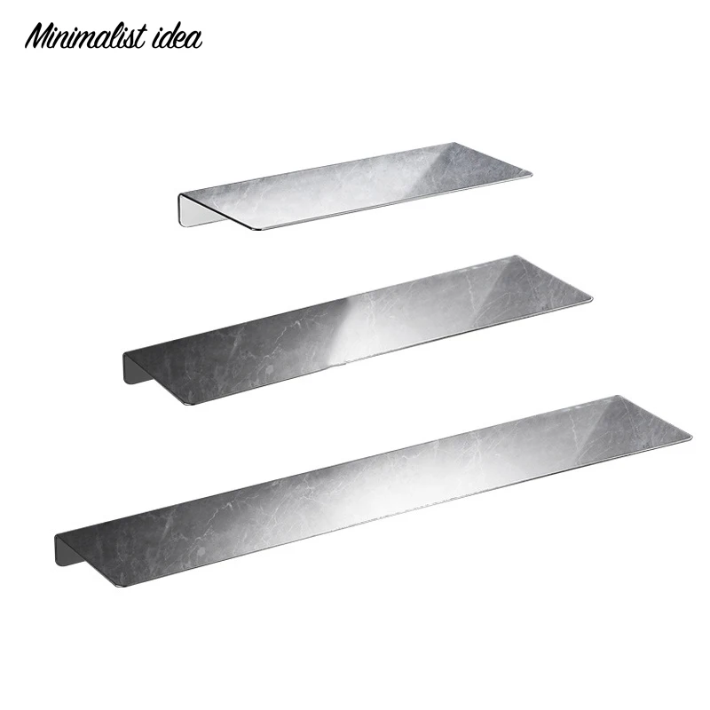 

Mirror Bathroom Wall Shelf Floating Stainless Steel Rack Toilet Ledge Hanging Washbasin Partition Organizer Kitchen Accessories