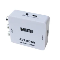 avrca cvbs to hdmi compatible adapter 1080p mini pc video av2hdmi compatible adapter converter box for tv vhs vcr dvd records
