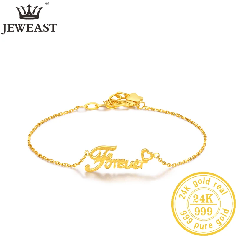 

JLZB 24K Pure Gold Bracelet Real 999 Solid Gold Bangle Upscale Beautiful Romantic Trendy Classic Jewelry Hot Sell New 2023