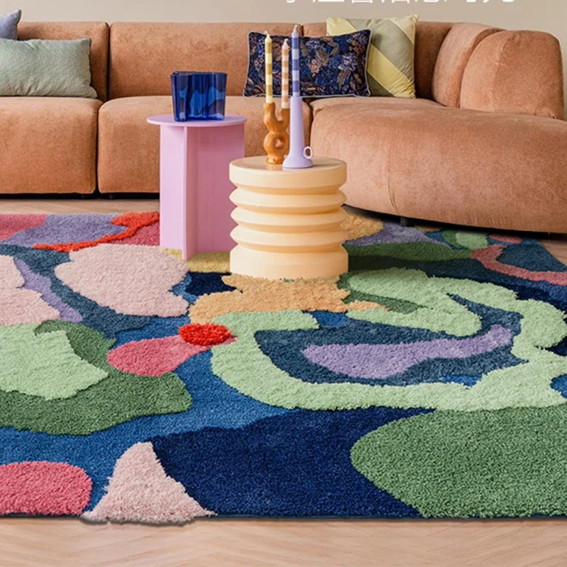 Ковер для гостиной диван журнальный столик детский коврик комнаты осенние