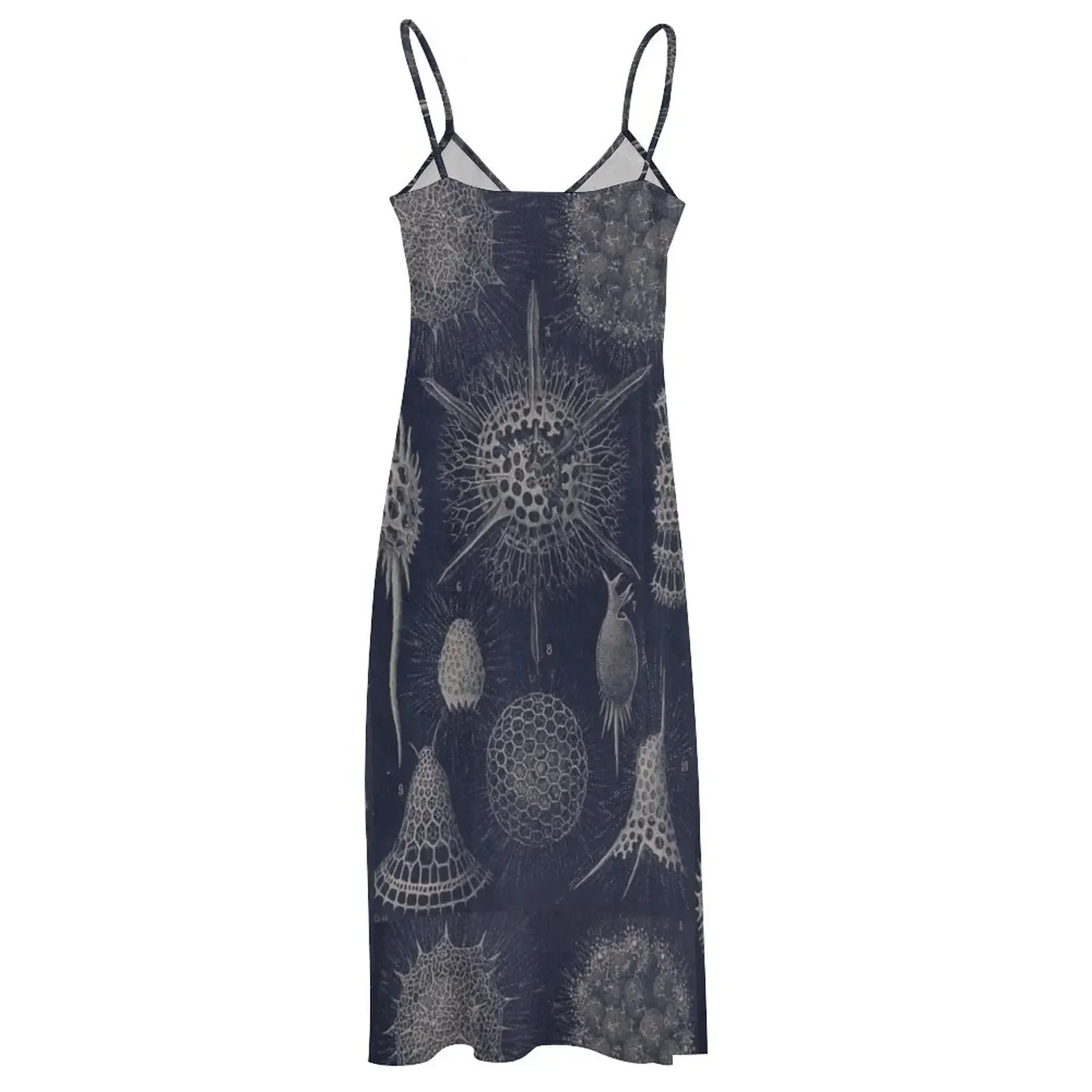 Винтажное платье без рукавов Radiolaria fossil для женщин 2024 сексуальное