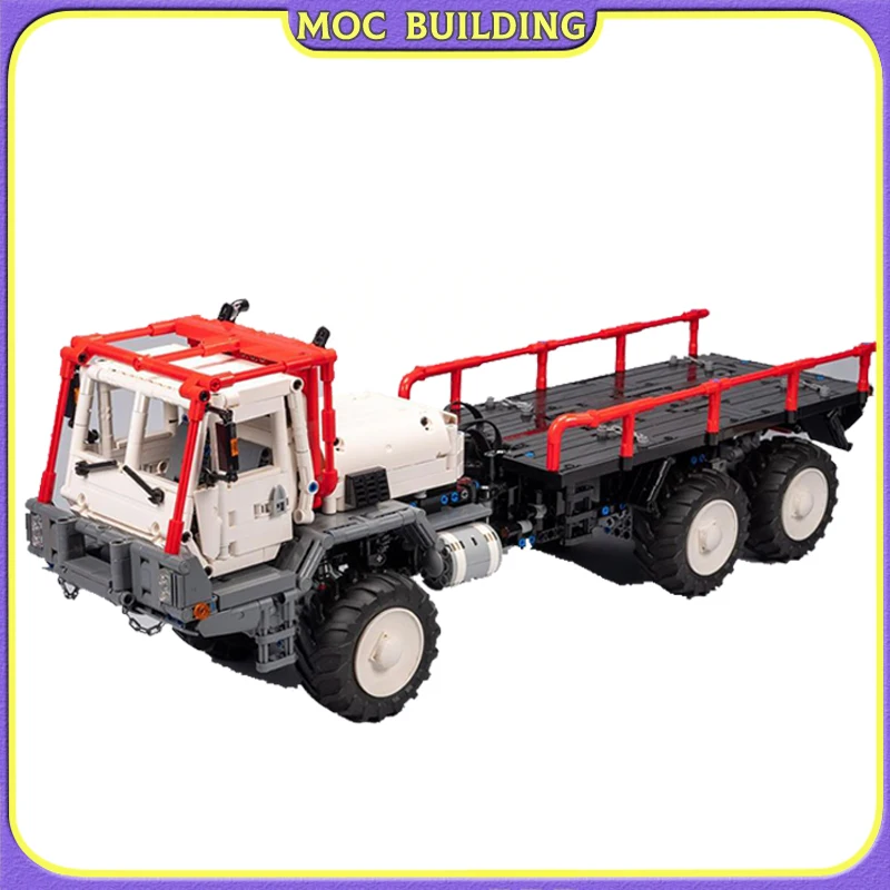 Техническая красная модель грузовика приоритетная Дельта 6x6 шарнирные