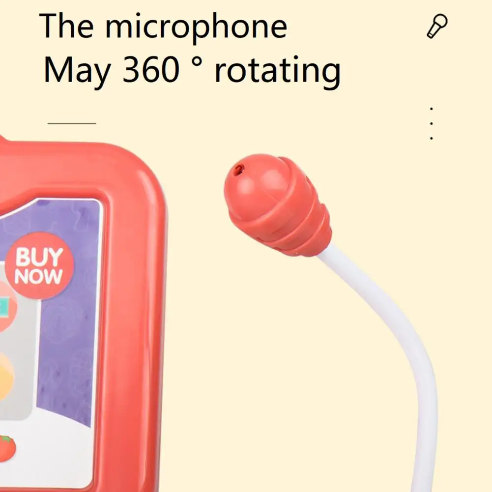 

1 Набор премиум игрушки из АБС-пластика, вращающийся на 360 градусов микрофон, ролевые игры, кассовый аппарат, игрушки, математика, Просвещение