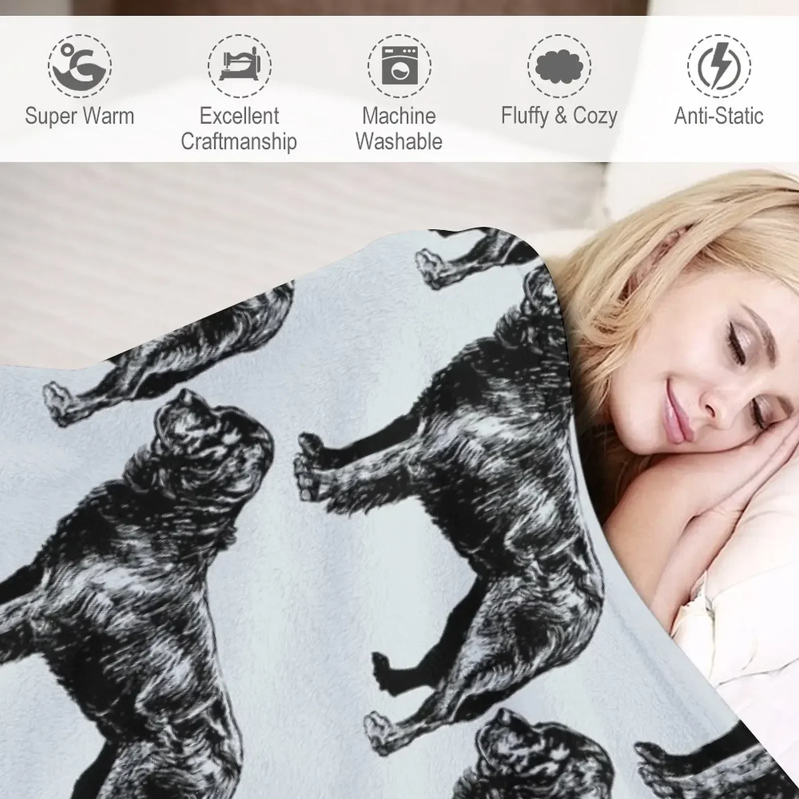 Одеяло Newfoundland для косплея аниме фланелевая ткань теплые зимние одеяла Polar