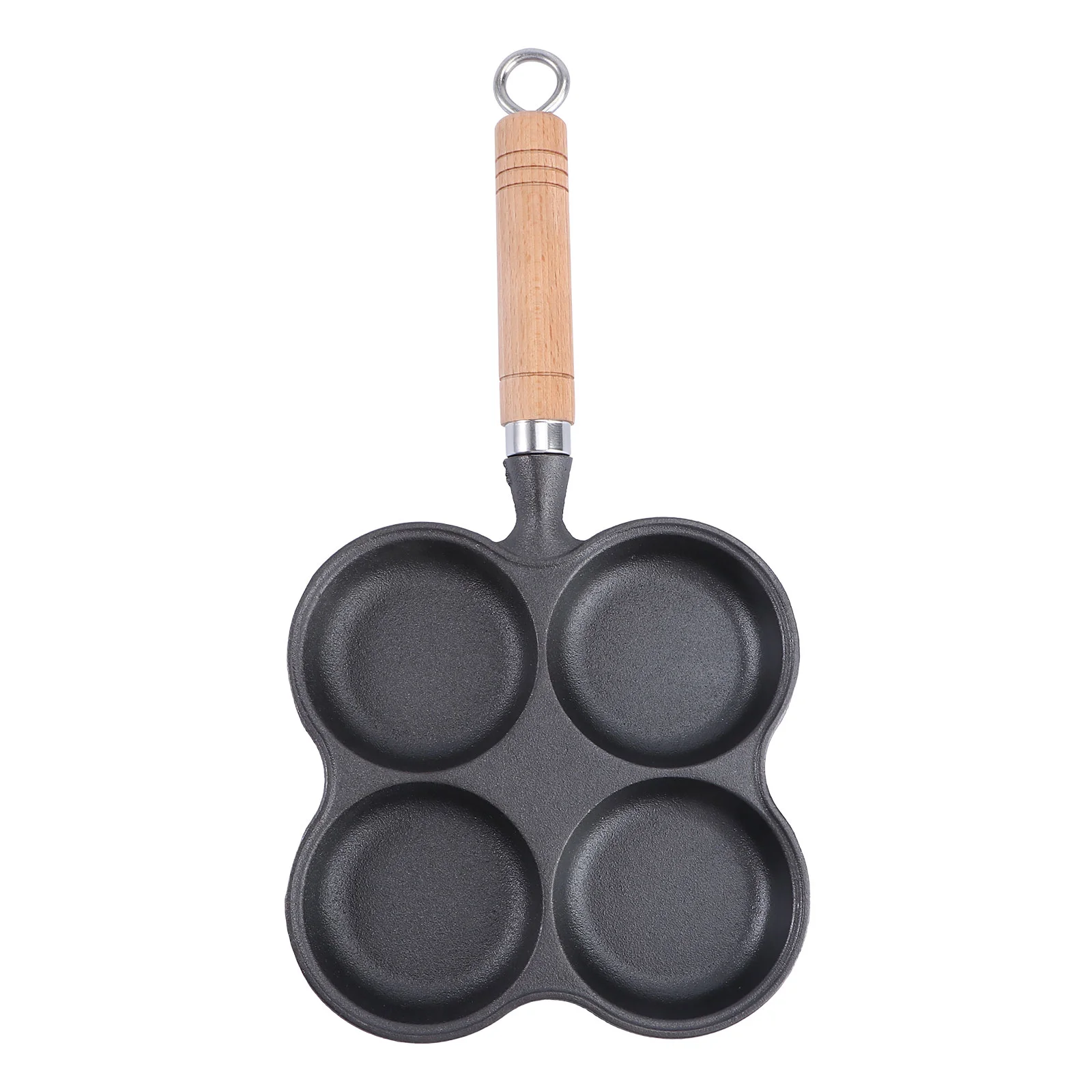 

Four Hole Omelette Non-stick Frying Pan Egg Pans Holes Cooker Pancake Cast Iron Cooking Pot Kitchen Accessory