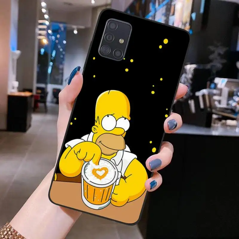 Funny Cartoon Homer Simpson Family Phone Case For Samsung Galaxy S21 Plus Ultra S20 FE M11 S8 S9 plus S10 5G lite 2020 images - 6